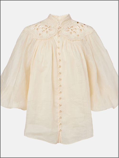 Coco Embroidered Ramie Blouse