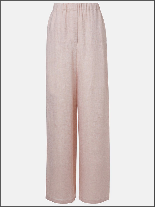 Valerio Linen Wide-Leg Pants