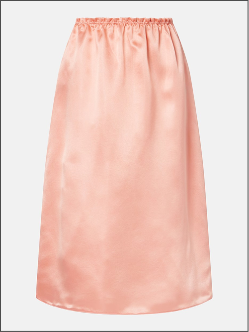 Silk Midi Skirt